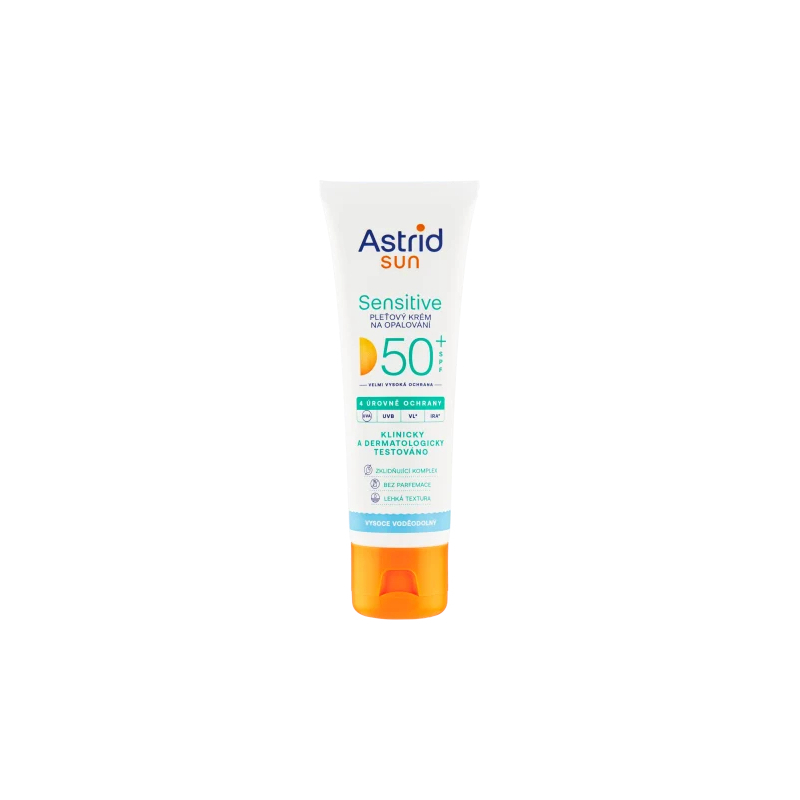 Pleťový krém na opalování Sensitive SPF 50+ Astrid - 50 ml Pleťový krém na opalování Sensitive SPF 50+ Astrid - 50 ml