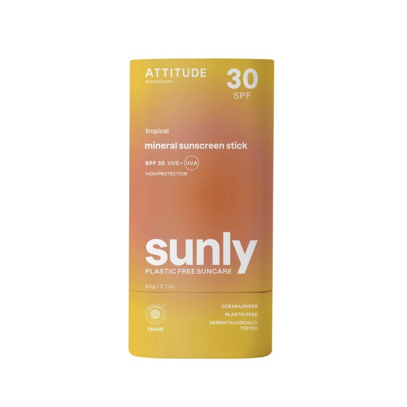 Minerální ochranná tyčinka na tělo Tropical SPF 30 Sunly (Mineral Sunscreen Stick) Attitude - 60 g Minerální ochranná tyčinka na tělo Tropical SPF 30 Sunly (Mineral Sunscreen Stick) Attitude - 60 g