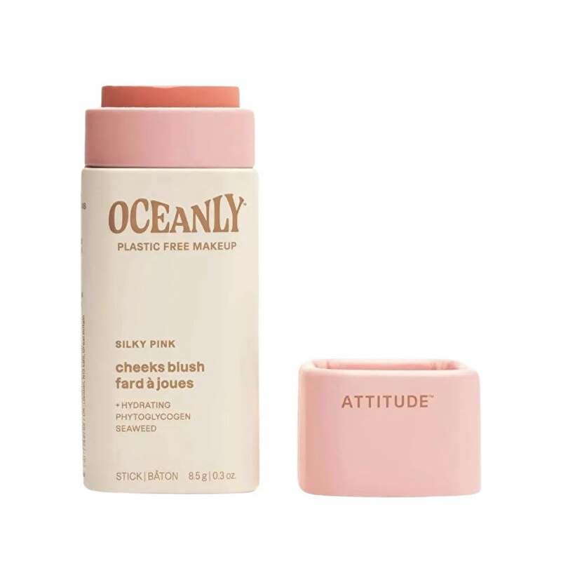 Krémová tvářenka v tyčince Oceanly (Cheeks Blush) Attitude / Odstín: Silky Pink - 8,5 g Krémová tvářenka v tyčince Oceanly (Cheeks Blush) Attitude / Odstín: Silky Pink - 8,5 g