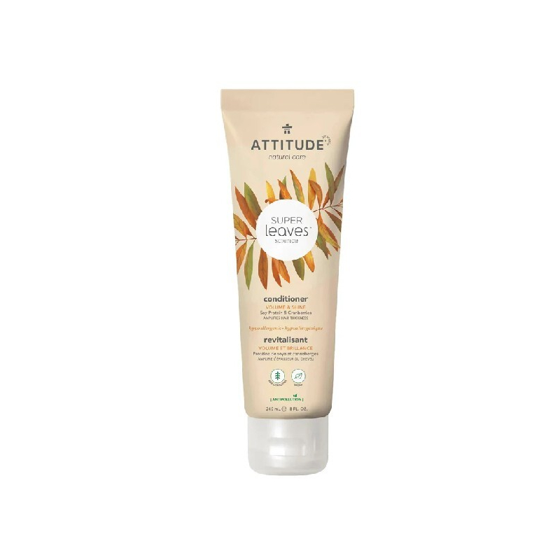 Přírodní kondicionér pro lesk a objem jemných vlasů Super Leaves (Volume & Shine Conditioner) Attitude - 240 ml Přírodní kondicionér pro lesk a objem jemných vlasů Super Leaves (Volume & Shine Conditioner) Attitude - 240 ml