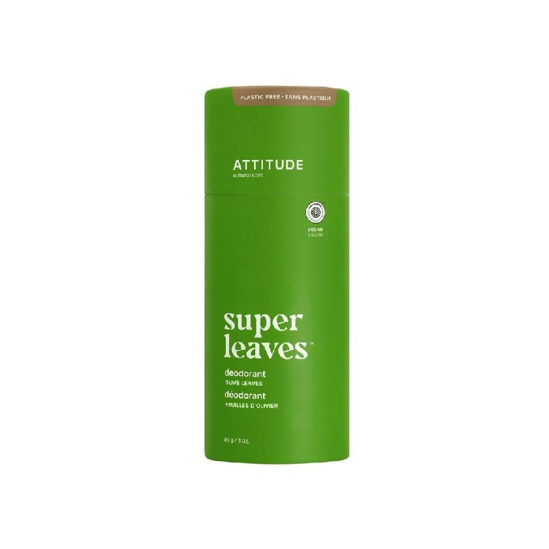 Přírodní tuhý deodorant Super Leaves / olivové listy (Deodorant) Attitude - 85 g Přírodní tuhý deodorant Super Leaves / olivové listy (Deodorant) Attitude - 85 g