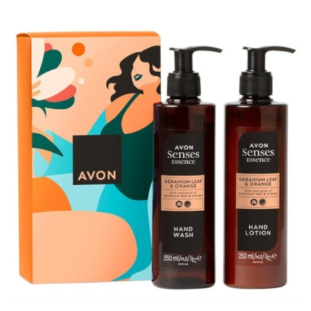 Kosmetická sada s vůní pomeranče a listu pelargonie Senses Avon