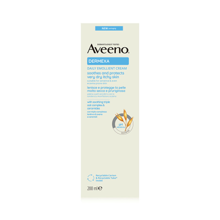 Emolienční tělový krém bez parfemace Dermexa (Daily Emollient Cream) Aveda - 200 ml