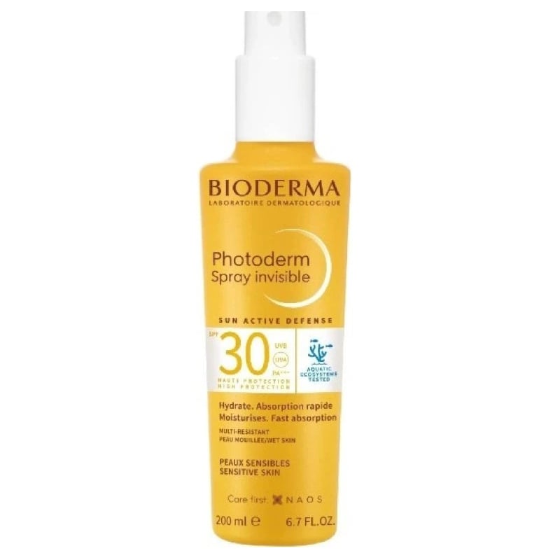 Sprej na opalování pro citlivou pokožku SPF 30 Photoderm (Invisible Spray) Aveda - 200 ml