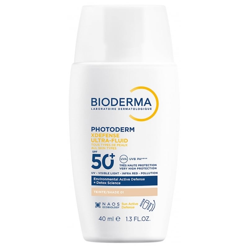 Tónovaný ochranný fluid SPF 50+ Photoderm (XDefense Ultra-Fluid Tinted) Aveda / Odstín: 02 - 40 ml