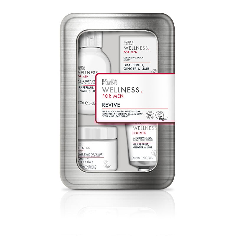 Dárková sada péče o tělo v plechové dóze Grapefruit, Zázvor & Limetka Aveda - 4 ks