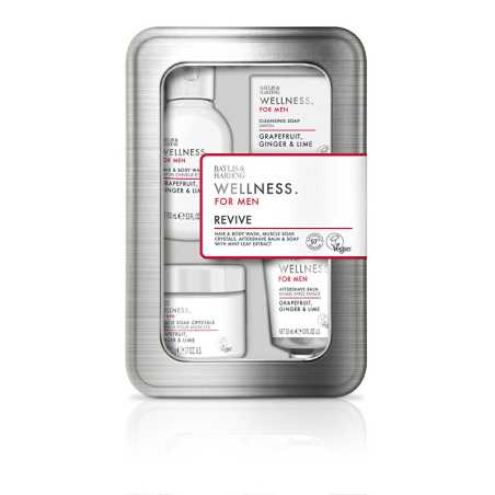 Dárková sada péče o tělo v plechové dóze Grapefruit, Zázvor & Limetka Aveda - 4 ks