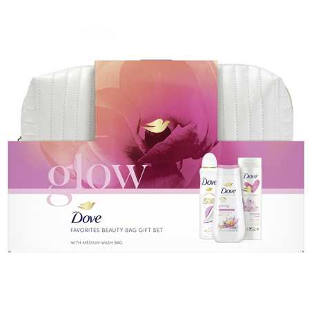 Dárková sada tělové péče s kosmetickou taškou Glow Aveda