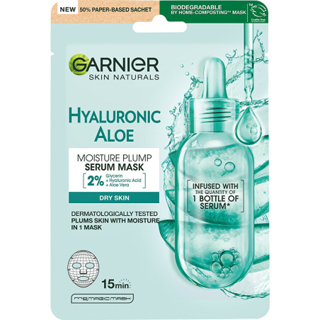 Textilní pleťová maska s aloe vera Hyaluronic Aloe (Serum Tissue Mask) Aveda - 28 g