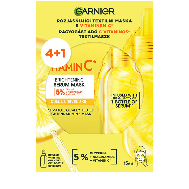 Sada rozjasňujících textilních masek s vitaminem C 4+ Aveda - 1 ks Sada rozjasňujících textilních masek s vitaminem C 4+ Aveda - 1 ks