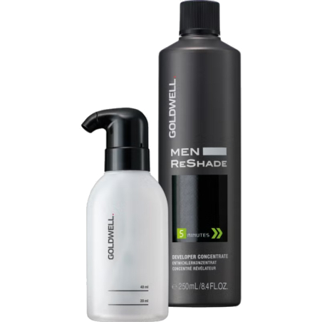 Sada pro tónování šedin u mužů Goldwell (Men ReShade Developer Concentrate & Applicator Set) Aveda - 250 ml
