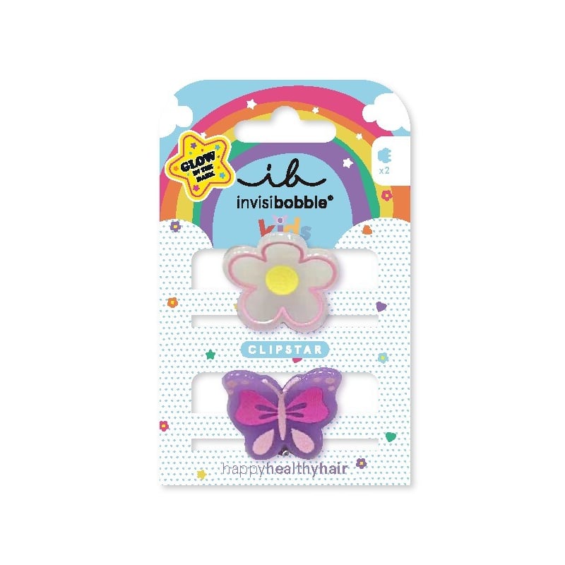 Skřipeček do vlasů Clipstar Glow Happy Flower Aveda - 2 ks Skřipeček do vlasů Clipstar Glow Happy Flower Aveda - 2 ks