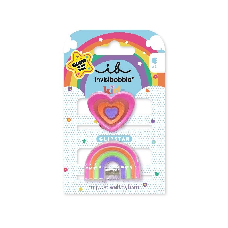 Skřipeček do vlasů Clipstar Glow Happy Heart Aveda - 2 ks Skřipeček do vlasů Clipstar Glow Happy Heart Aveda - 2 ks