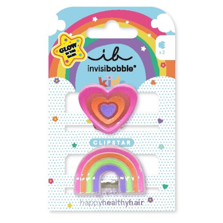 Skřipeček do vlasů Clipstar Glow Happy Heart Aveda - 2 ks