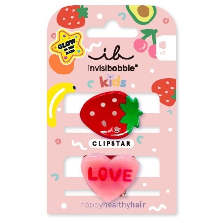 Skřipeček do vlasů Clipstar Glow Frutti Strawberry Aveda - 2 ks