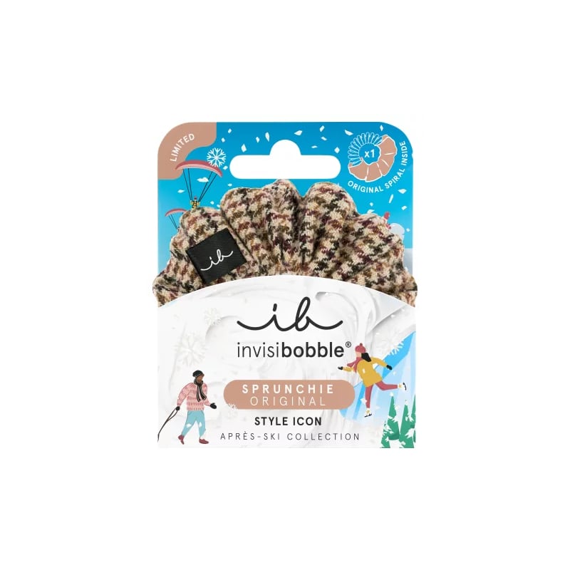 Gumička do vlasů Sprunchie Apres Ski Jacquard Aveda