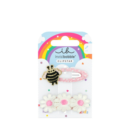 Sponka do vlasů Snap Clip Kids Happy Spring Bee Aveda - 2 ks