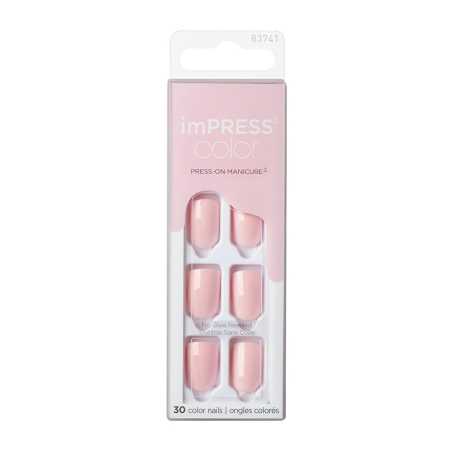 Samolepící nehty imPRESS Color Pick Me Pink Aveda - 30 ks