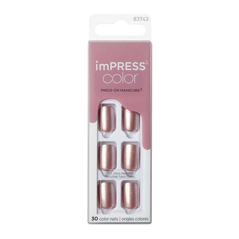 Samolepící nehty imPRESS Color Paralyzed Pink Aveda - 30 ks