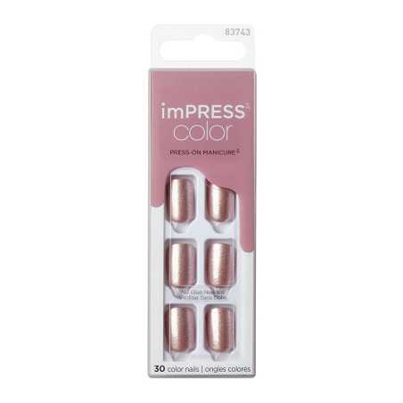 Samolepící nehty imPRESS Color Paralyzed Pink Aveda - 30 ks