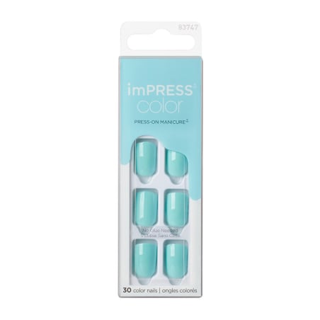 Samolepící nehty imPRESS Color Mint To Be Aveda - 30 ks