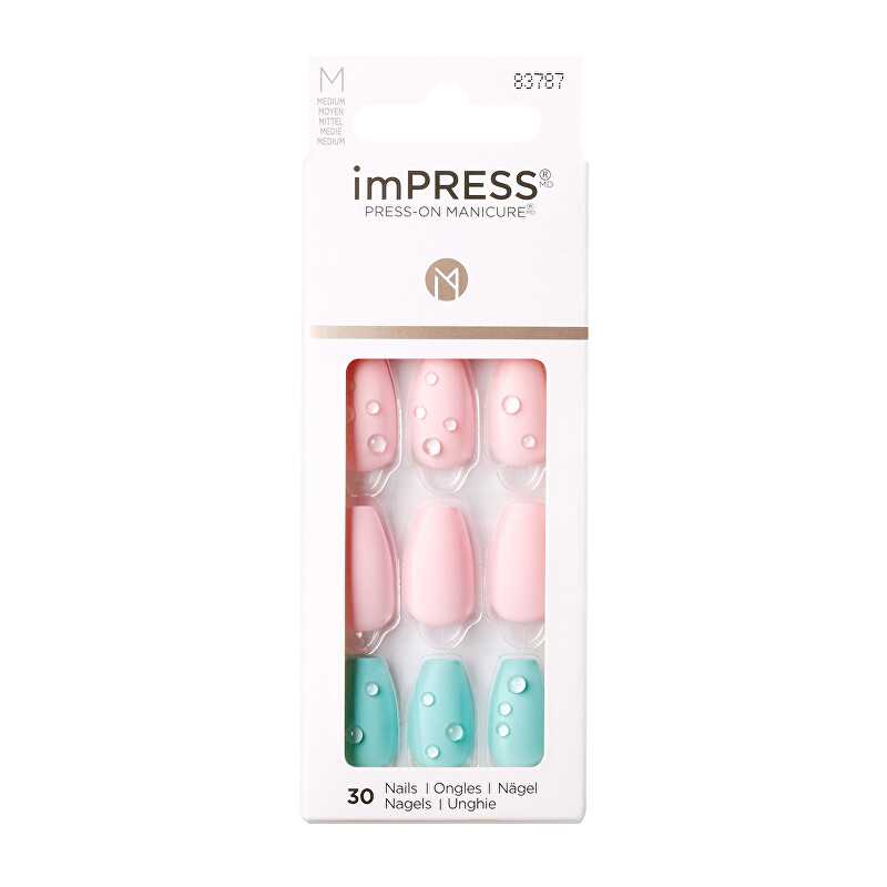 Samolepící nehty imPRESS Nails Dew Drop Aveda - 30 ks