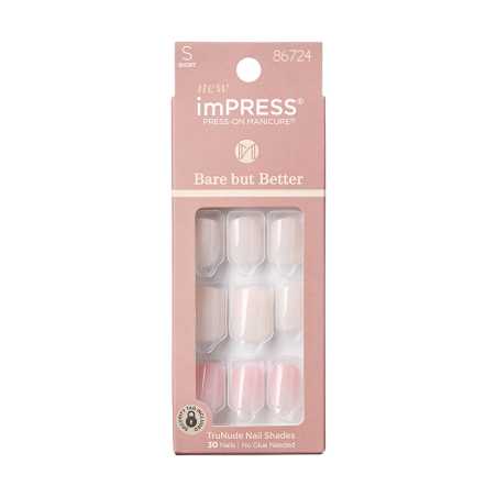 Samolepící nehty imPRESS BBB Nails Effortless Finish Aveda - 30 ks