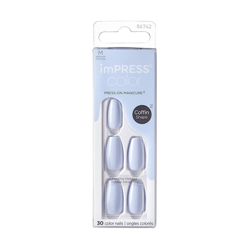 Samolepící nehty imPRESS Color MC Cloudless Aveda - 30 ks Samolepící nehty imPRESS Color MC Cloudless Aveda - 30 ks