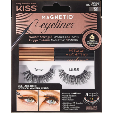 Magnetické umělé řasy s očními linkami 02 Tempt (Magnetic Eyeliner & Lash Kit) Aveda