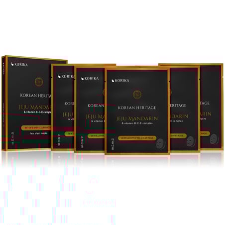 Sada rozjasňujících plátýnkových masek Korean Heritage 5 × Aveda - 25 g