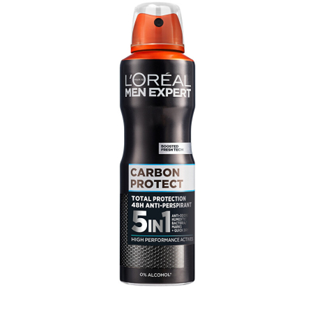 Antiperspirant ve spreji Men Expert Carbon Protect (48h Anti-perspirant) Aveda - 250 ml