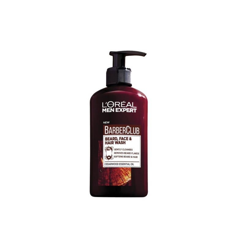 Gel na vousy, tvář a vlasy Barber Club Gel 3v1 (Beard, Face & Hair Wash) Aveda - 200 ml