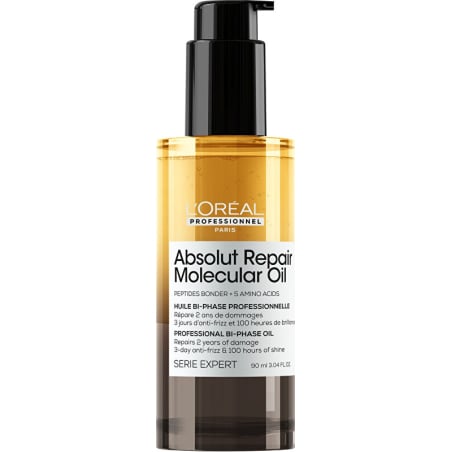 Dvoufázový olej pro poškozené vlasy Absolut Repair Molecular (Bi-Phase Oil) Aveda - 90 ml