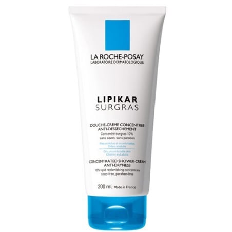 Zvláčňující sprchový gel na suchou pokožku Lipikar Surgras Aveda - 400 ml