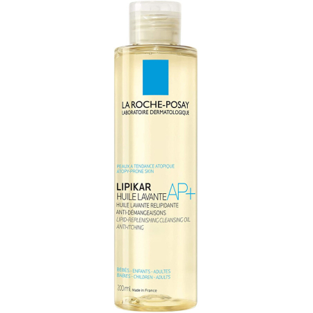 Zvláčňující sprchový a koupelový olej pro citlivou pokožku Lipikar Huile Lavante AP+ 400 ml / náhradní náplň Aveda
