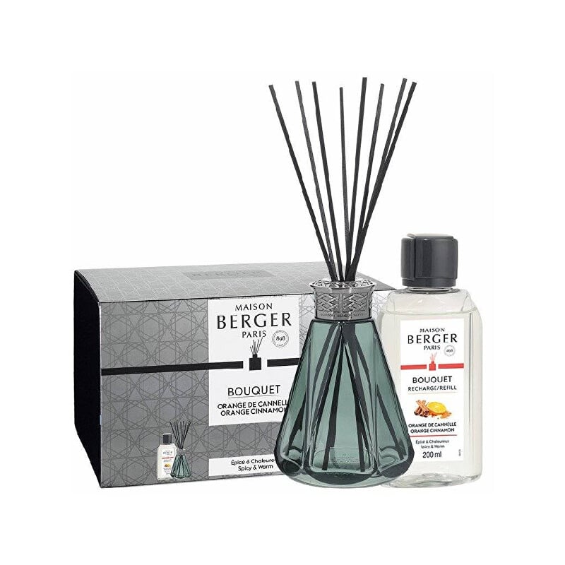 Dárková sada aroma difuzér Pyramide vintage zelený + náplň Orange Cinnamon Aveda - 200 ml Dárková sada aroma difuzér Pyramide vintage zelený + náplň Orange Cinnamon Aveda - 200 ml