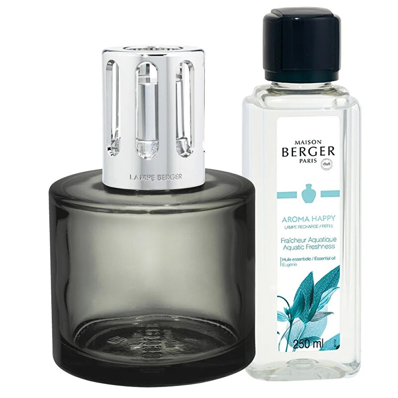Dárková sada katalytická lampa Aroma Happy šedá + náplň Aquatic Freshness Aveda - 250 ml Dárková sada katalytická lampa Aroma Happy šedá + náplň Aquatic Freshness Aveda - 250 ml