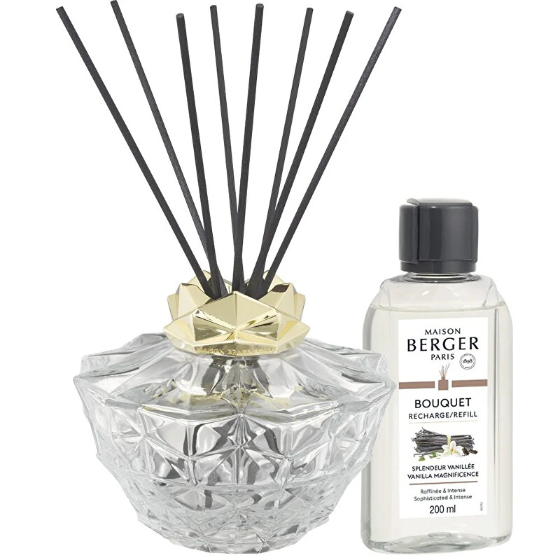 Dárková sada aroma difuzér Kali transparentní + náplň Vanilla Magnificence Aveda - 200 ml Dárková sada aroma difuzér Kali transparentní + náplň Vanilla Magnificence Aveda - 200 ml