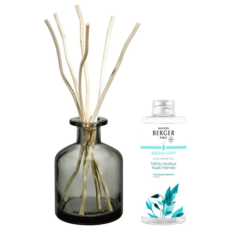 Dárková sada Aroma Happy difuzér šedý + náplň Aquatic Freshness Aveda - 180 ml Dárková sada Aroma Happy difuzér šedý + náplň Aquatic Freshness Aveda - 180 ml