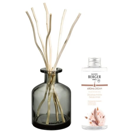 Dárková sada Aroma Dream difuzér šedý + náplň Delicate Amber Aveda - 180 ml