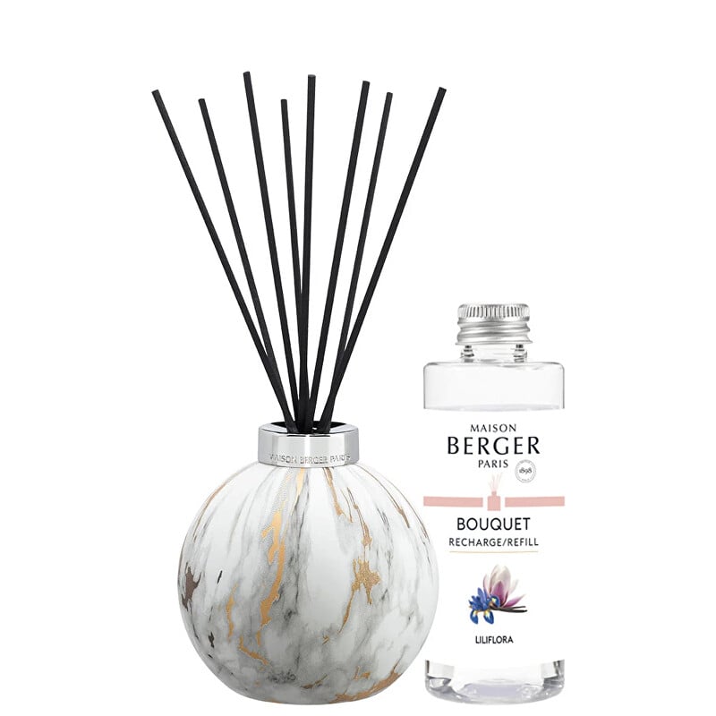 Dárková sada aroma difuzér Marbrure White + náplň Liliflora Aveda - 180 ml Dárková sada aroma difuzér Marbrure White + náplň Liliflora Aveda - 180 ml