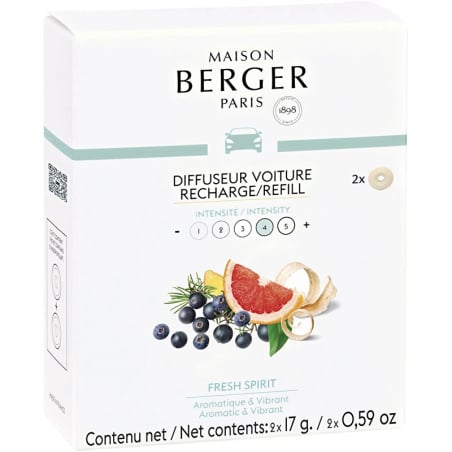 Náhradní náplň do difuzéru do auta Fresh Spirit (Car Diffuser Recharge/Refill) Aveda - 2 ks
