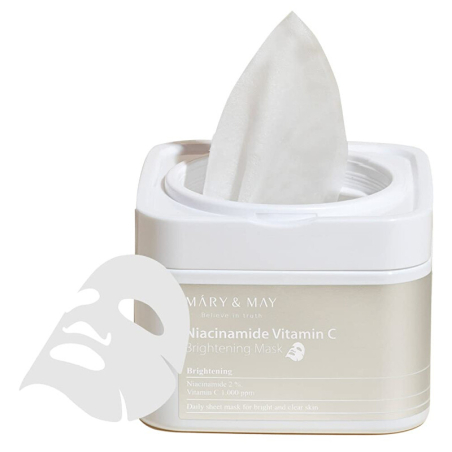 Rozjasňující pleťová maska Niacinamide Vitamin C (Brightening Mask) Aveda - 30 ks