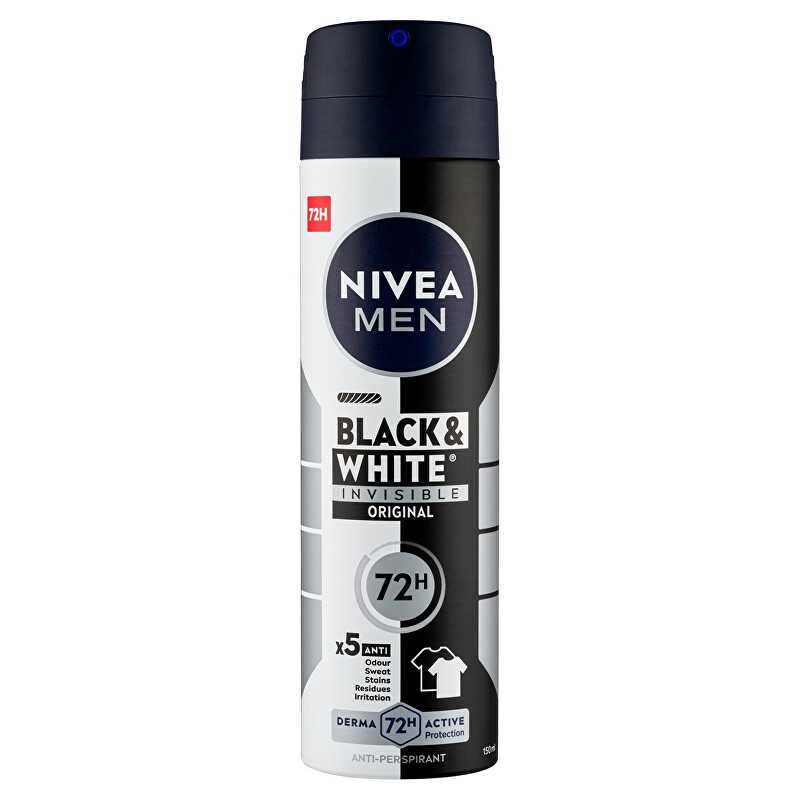 Antiperspirant ve spreji pro muže Invisible For Black & White Power Nivea - 150 ml Antiperspirant ve spreji pro muže Invisible For Black & White Power Nivea - 150 ml
