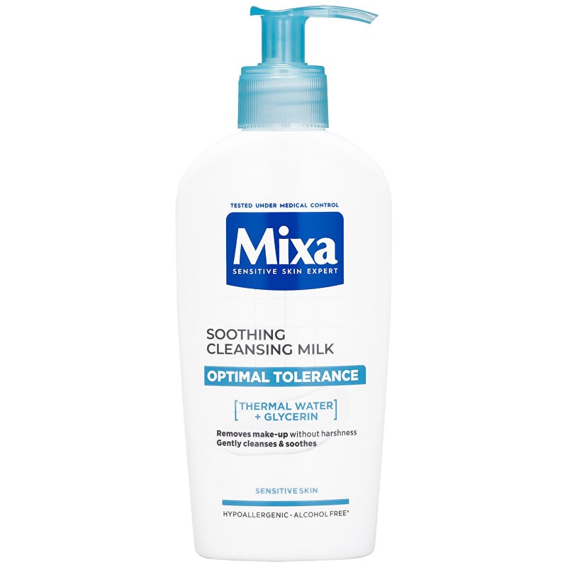 Odličovací mléko pro citlivou pleť Optimal Tolerance (Soothing Cleansing Milk) Mixa - 200 ml Odličovací mléko pro citlivou pleť Optimal Tolerance (Soothing Cleansing Milk) Mixa - 200 ml