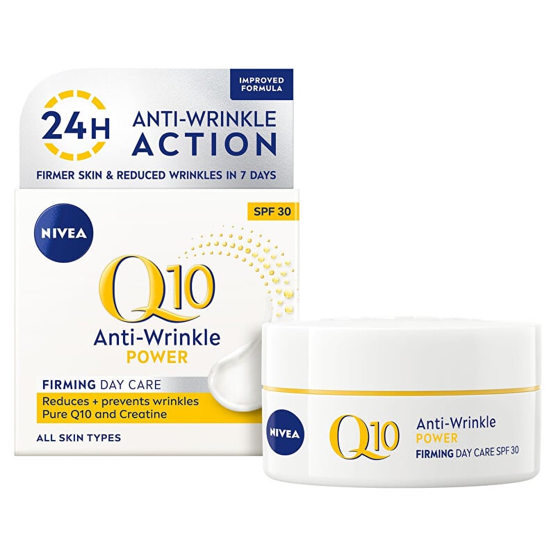 Zpevňující denní krém proti vráskám Q10 Power SPF 30 (Anti / Wrinkle + Firming Day Cream) Nivea - 50 ml Zpevňující denní krém proti vráskám Q10 Power SPF 30 (Anti / Wrinkle + Firming Day Cream) Nivea - 50 ml
