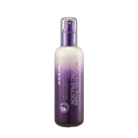 Vypínací pleťová emulze s obsahem 54% mořského kolagenu (Collagen Power Lifting Emulsion) Mizon - 120 ml