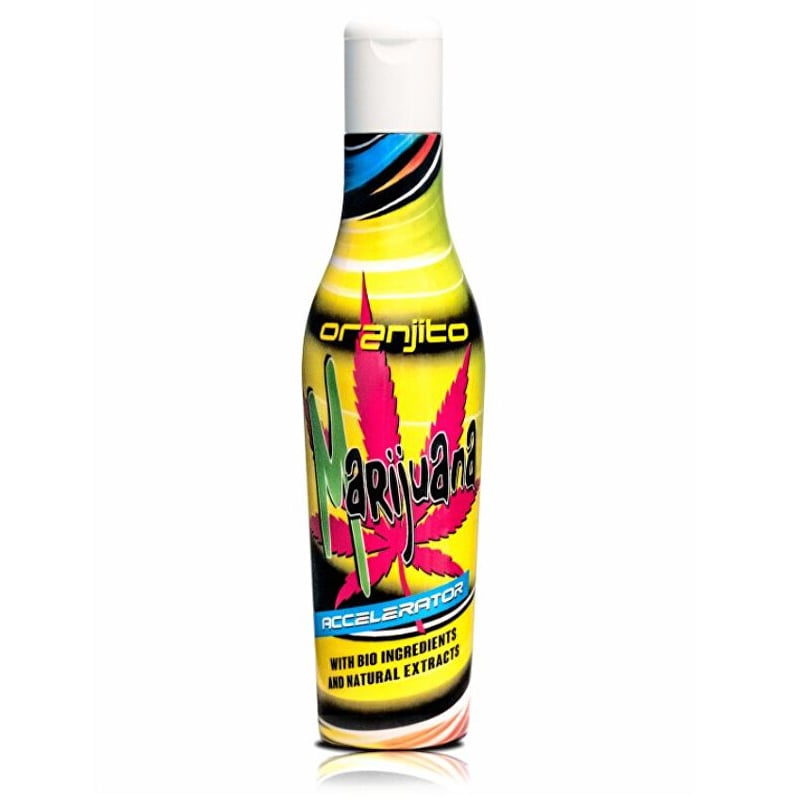 Konopné opalovací mléko Max. Effect (Marijuana Superbronzer) Oranjito - 200 ml Konopné opalovací mléko Max. Effect (Marijuana Superbronzer) Oranjito - 200 ml
