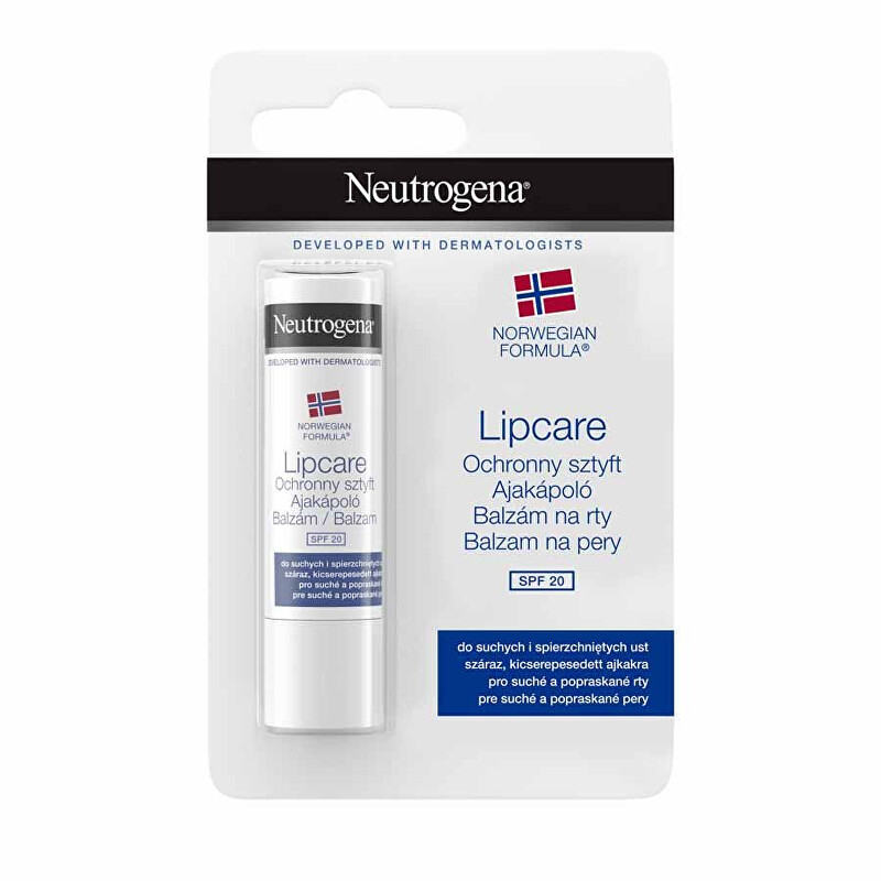 Balzám na rty SPF 20 v blistru (Lippen) Neutrogena - 4,8 g Balzám na rty SPF 20 v blistru (Lippen) Neutrogena - 4,8 g