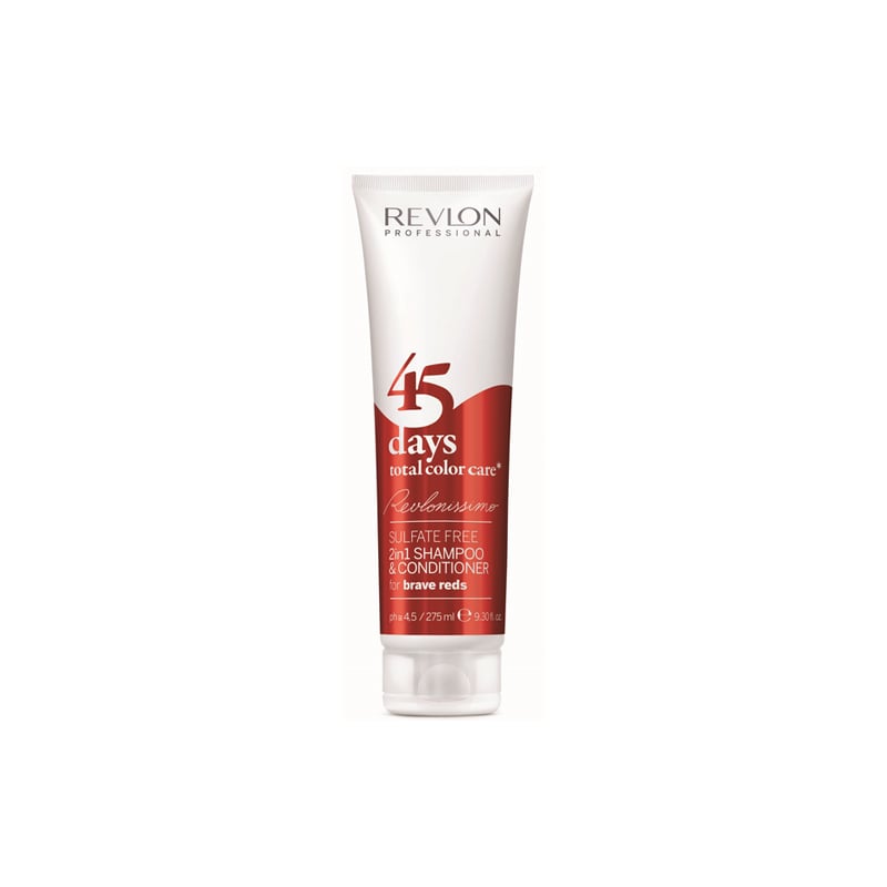 Šampon a kondicionér pro odvážné červené odstíny 45 days total color care Revlon Professional - 275 ml Šampon a kondicionér pro odvážné červené odstíny 45 days total color care Revlon Professional - 275 ml